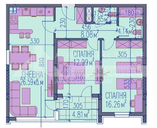 Продава  3-стаен град Пловдив , Тракия , 108 кв.м | 58035310