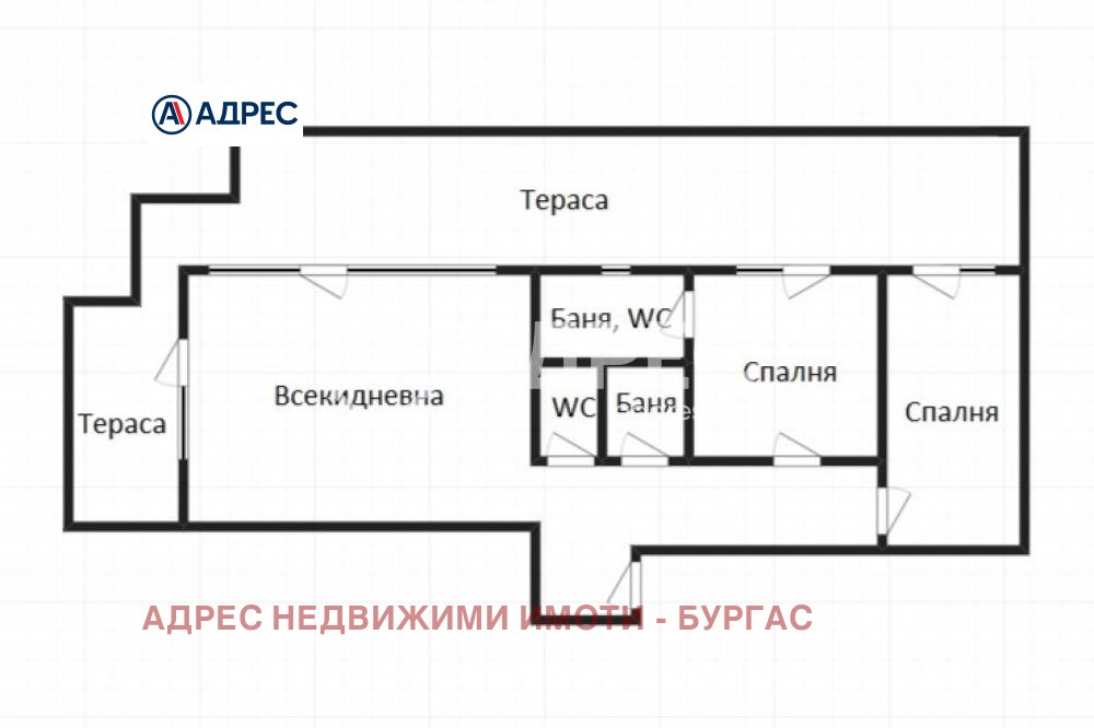 Продава 3-СТАЕН, гр. Бургас, Крайморие, снимка 3 - Апартаменти - 54029592