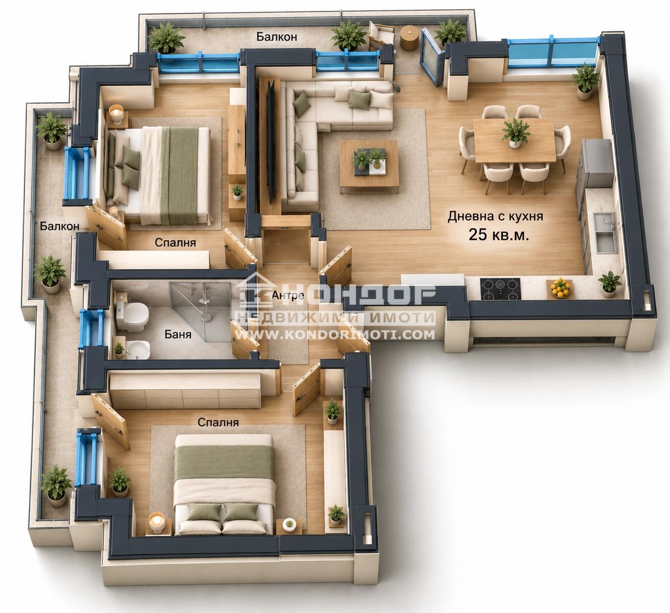 Продава 3-СТАЕН, гр. Пловдив, Център, снимка 5 - Апартаменти - 56268068