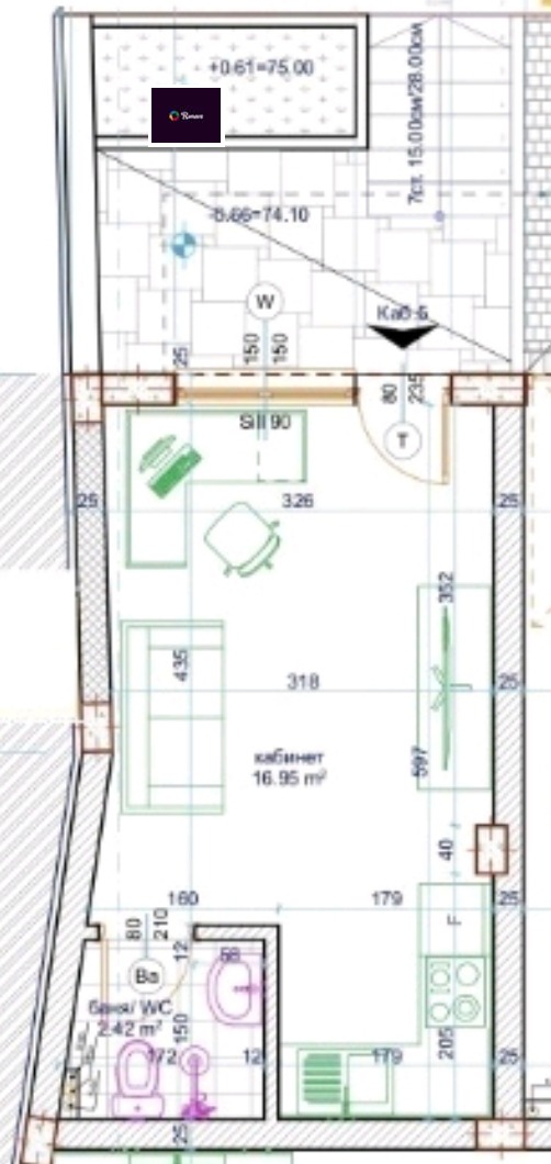Продава 1-СТАЕН, гр. Варна, Цветен квартал, снимка 2 - Апартаменти - 55034453