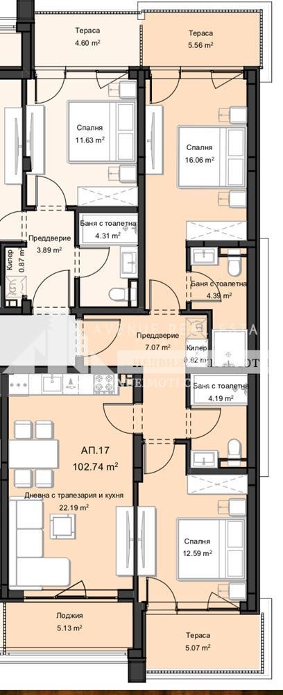 Satılık  2 yatak odası Plovdiv , Ostromila , 107 metrekare | 61833883 - görüntü [2]