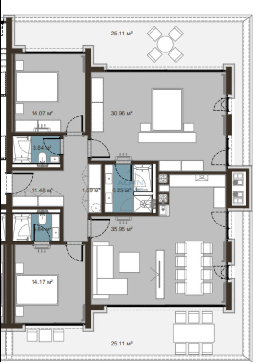 Продава  4-стаен град София , Манастирски ливади , 206 кв.м | 31125467 - изображение [9]
