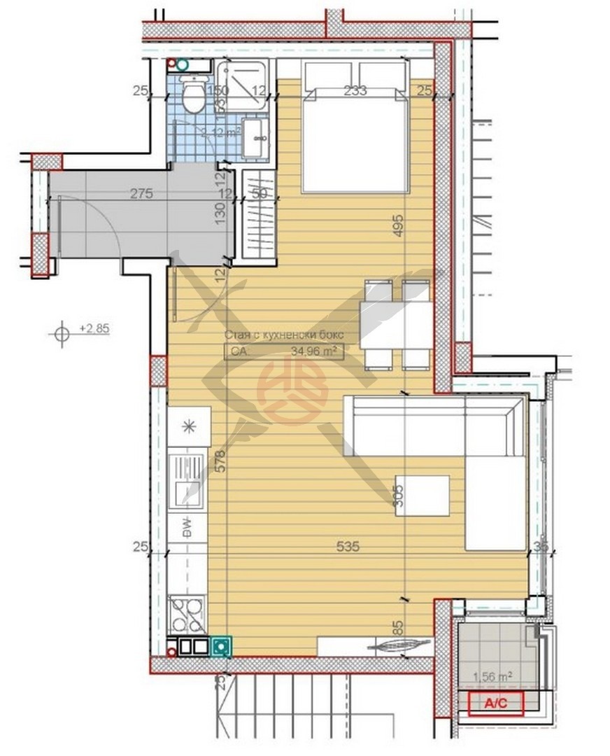 Продава 1-СТАЕН, гр. София, м-т Гърдова глава, снимка 2 - Апартаменти - 49906395
