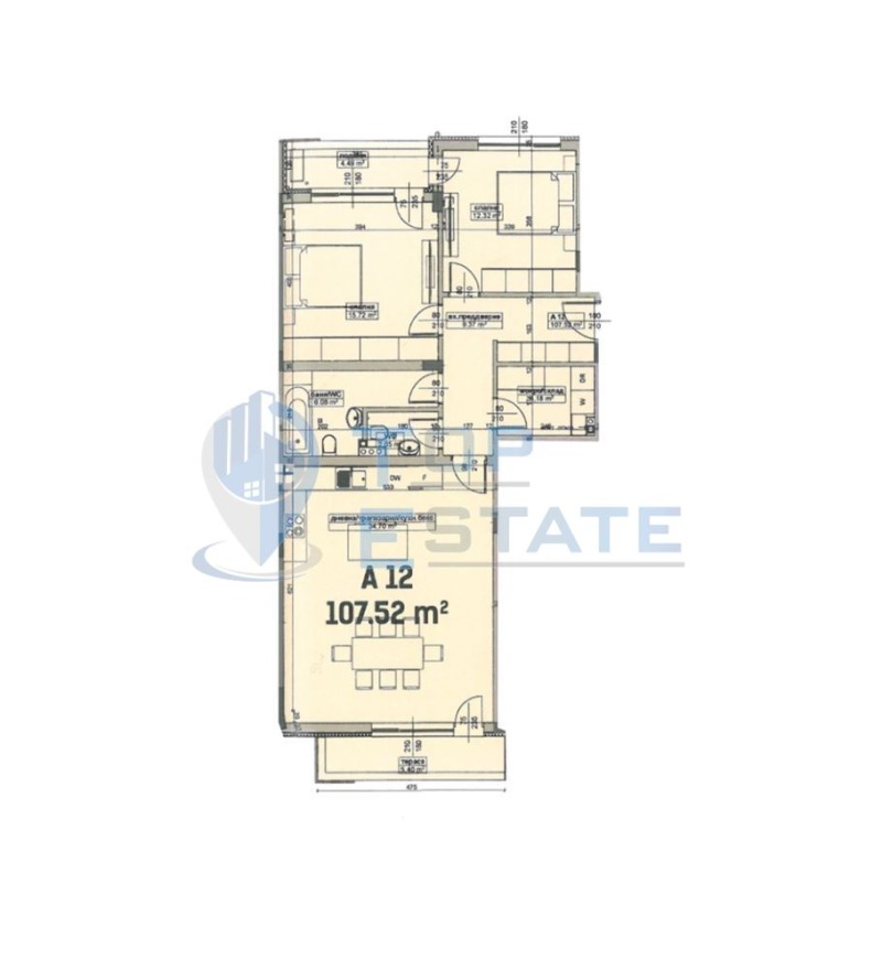 Продава  3-стаен, град Велико Търново, Бузлуджа •  137 500 EUR • ID 79749750 — holmes.bg - [1] 