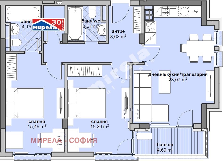 Продава 3-СТАЕН | Imot.bg — изображение 2