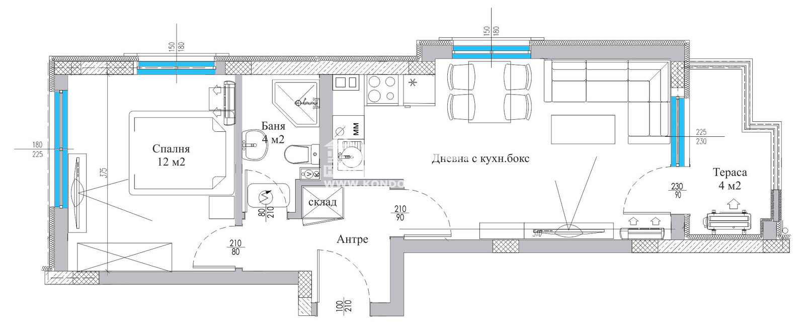 Продава 2-СТАЕН, гр. Пловдив, Христо Смирненски, снимка 2 - Апартаменти - 50039916