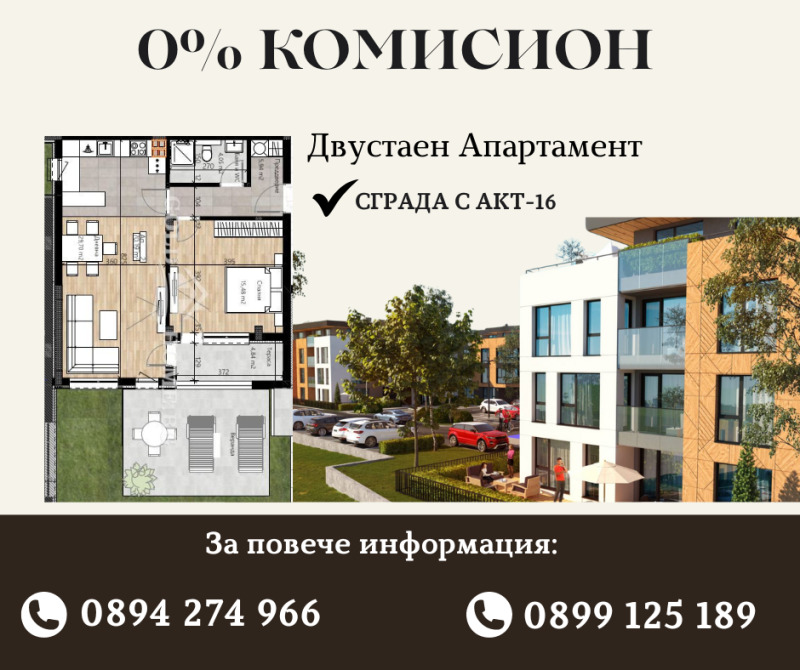 Продава 2-СТАЕН, гр. Пловдив, Остромила, снимка 1 - Aпартаменти - 46902083