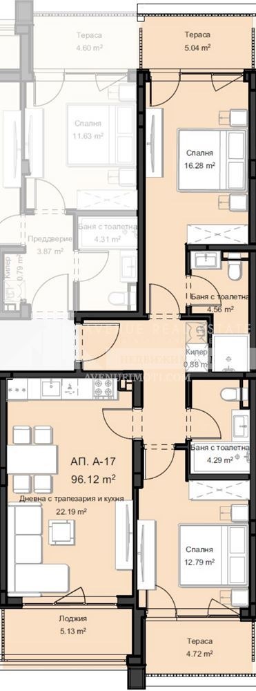 Продава 3-СТАЕН, гр. Пловдив, Остромила, снимка 2 - Апартаменти - 53819761