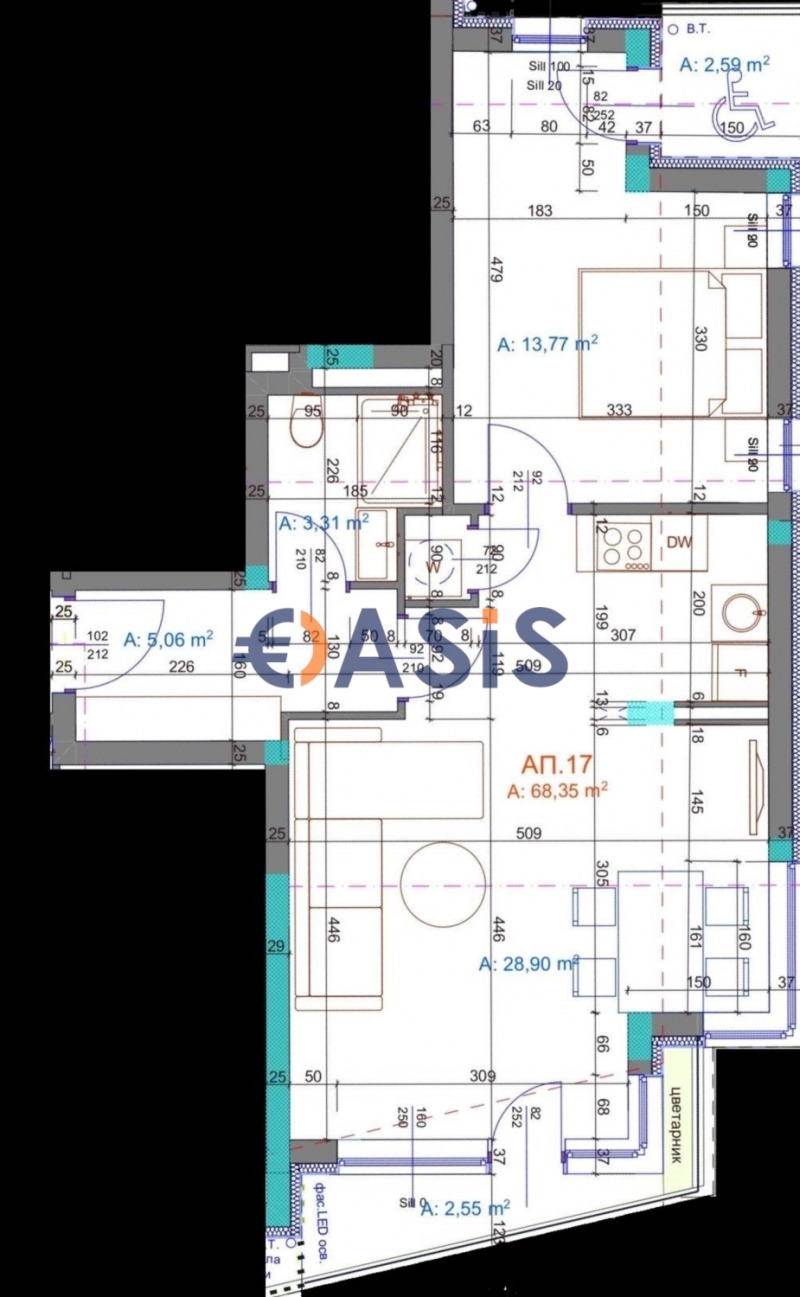 Продаја  1 спаваћа соба Бургас , Центар , 81 м2 | 97463757 - слика [4]