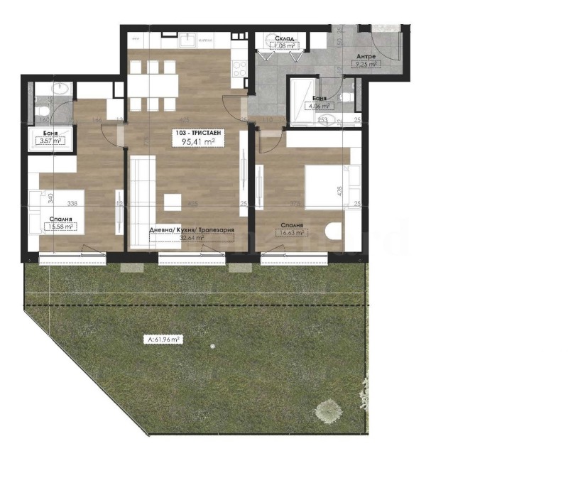 Продава 3-СТАЕН, гр. София, Витоша, снимка 2 - Апартаменти - 53107362