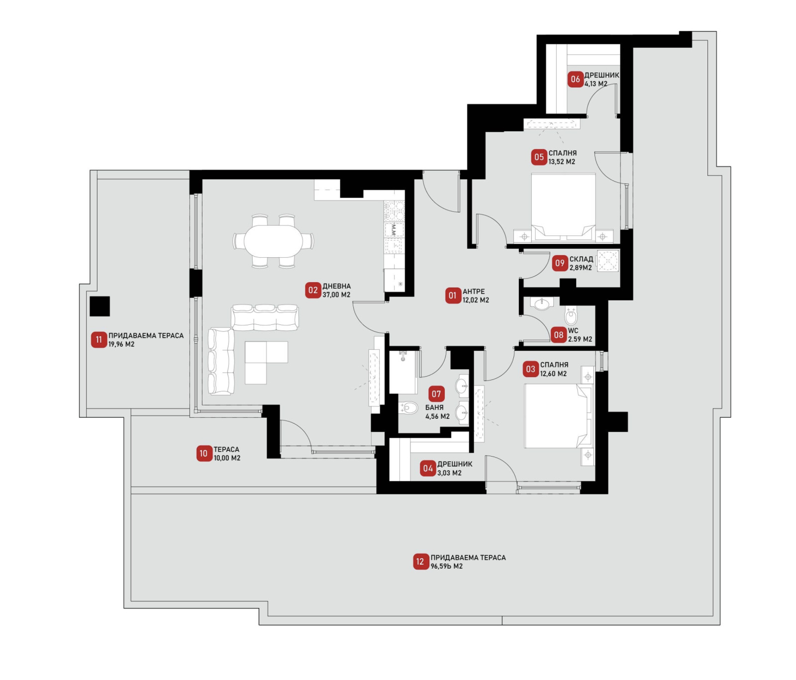 Продава 3-СТАЕН, гр. София, Малинова долина, снимка 3 - Апартаменти - 54712691