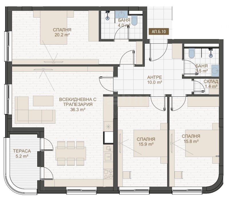 Продава 4-СТАЕН, гр. Пловдив, Център, снимка 6 - Апартаменти - 53384923