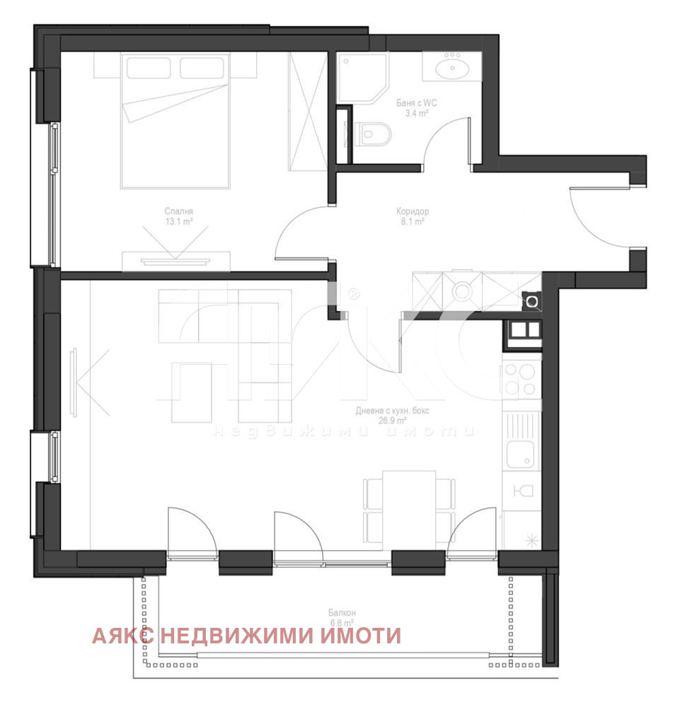 Продава 2-СТАЕН, гр. София, Кръстова вада, снимка 7 - Апартаменти - 53961532
