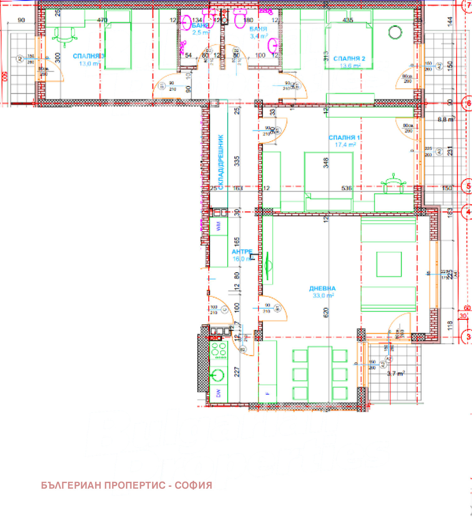 Продава 4-СТАЕН, гр. София, Хаджи Димитър, снимка 2 - Апартаменти - 53903786