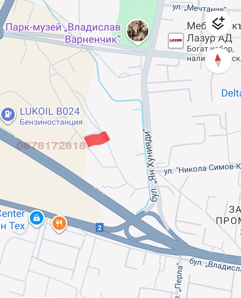 Дава под наем МЯСТО, гр. Варна, Западна промишлена зона, снимка 3 - Парцели - 52779539