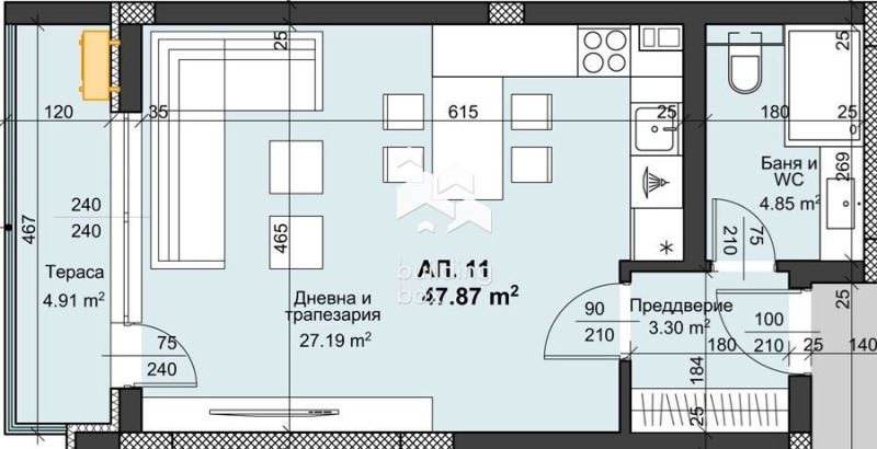 В аренду  Студия Пловдив , Христо Смирненски , 63 кв.м | 23093002 - изображение [9]