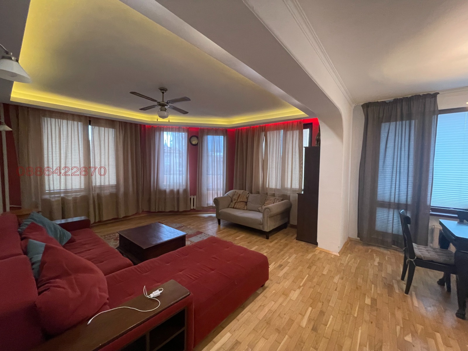 Дава под наем 3-СТАЕН, гр. София, Център, снимка 5 - Апартаменти - 53939212