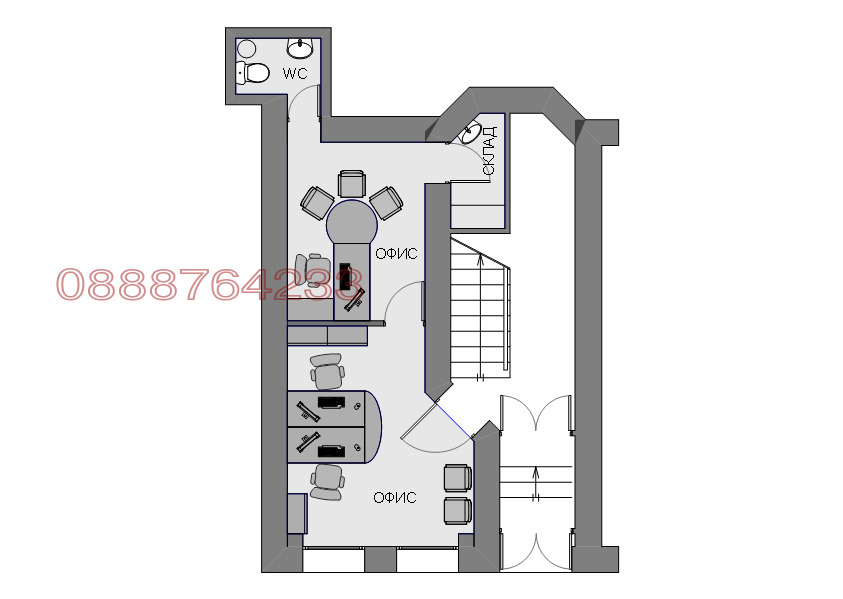 Дава под наем ОФИС, гр. Варна, Център, снимка 3 - Офиси - 53658403