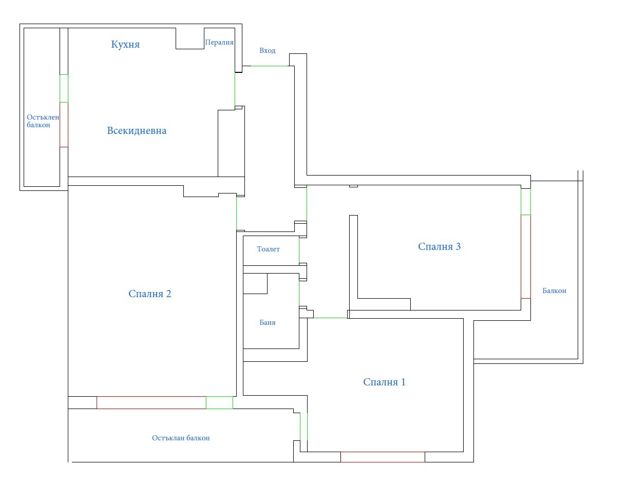 Дава под наем 4-СТАЕН, гр. Варна, Базар Левски