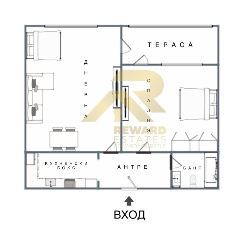 Дава под наем 2-СТАЕН, гр. София, Овча купел, снимка 15 - Апартаменти - 53029930