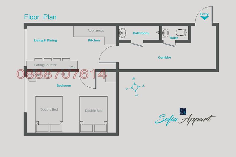För uthyrning  1 sovrum Sofia , Centar , 55 kvm | 57713945 - bild [17]