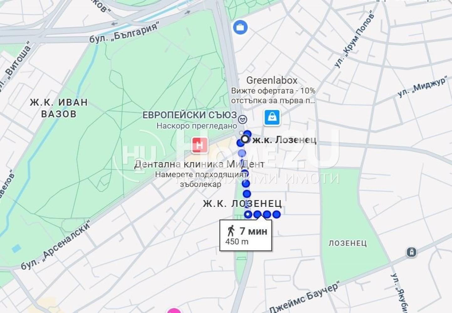 Дава под наем 2-СТАЕН, гр. София, Лозенец, снимка 11 - Апартаменти - 54678659