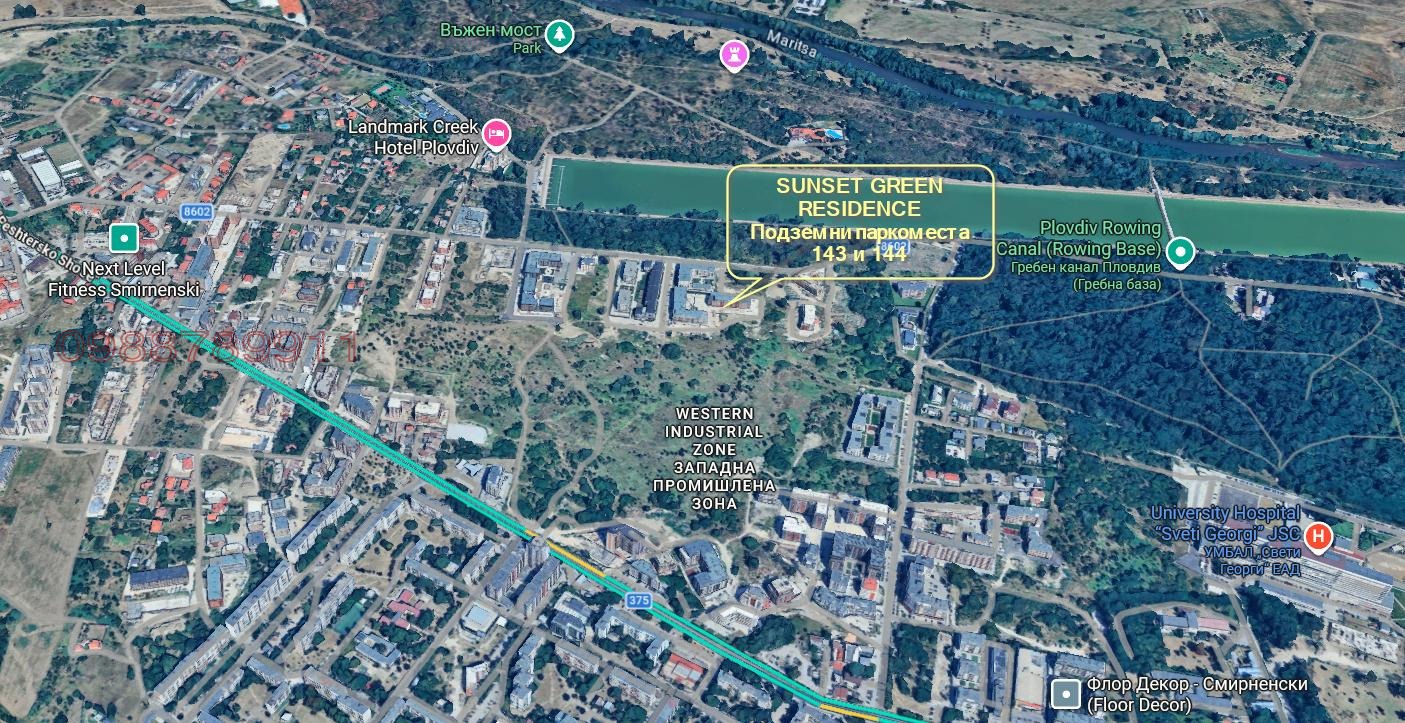 Дава под наем ГАРАЖ, ПАРКОМЯСТО, гр. Пловдив, Западен, снимка 2 - Гаражи и паркоместа - 54084558