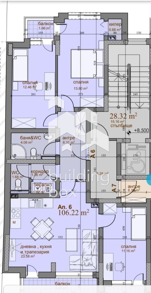 Дава под наем 4-СТАЕН, гр. Пловдив, Младежки Хълм, снимка 16 - Апартаменти - 53282150