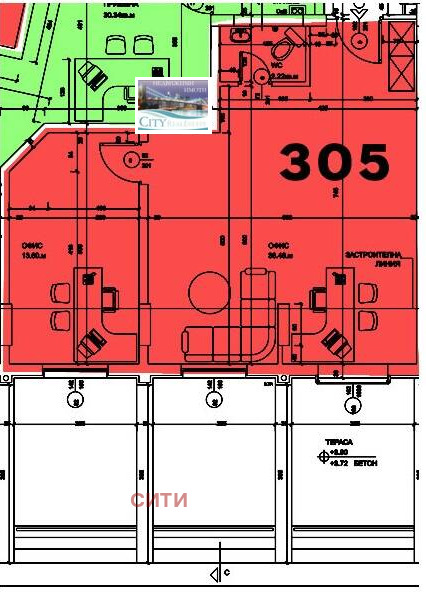 För uthyrning  Kontor Plovdiv , Centar , 68 kvm | 95480045 - bild [5]