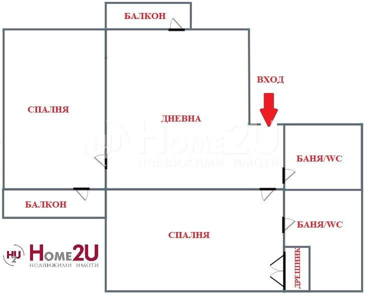 Til leie  2 soverom Sofia , Tsentar , 114 kvm | 94703830 - bilde [2]