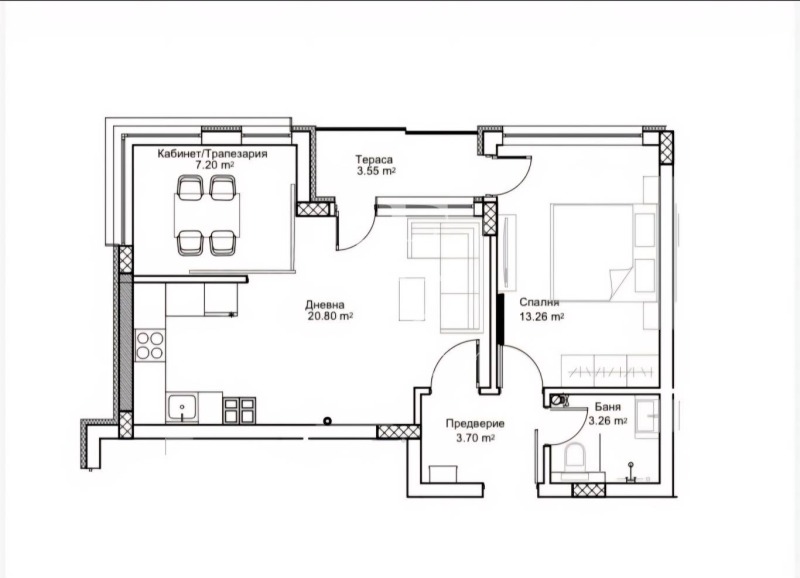 Дава под наем 2-СТАЕН, гр. София, Кръстова вада, снимка 9 - Апартаменти - 52696484
