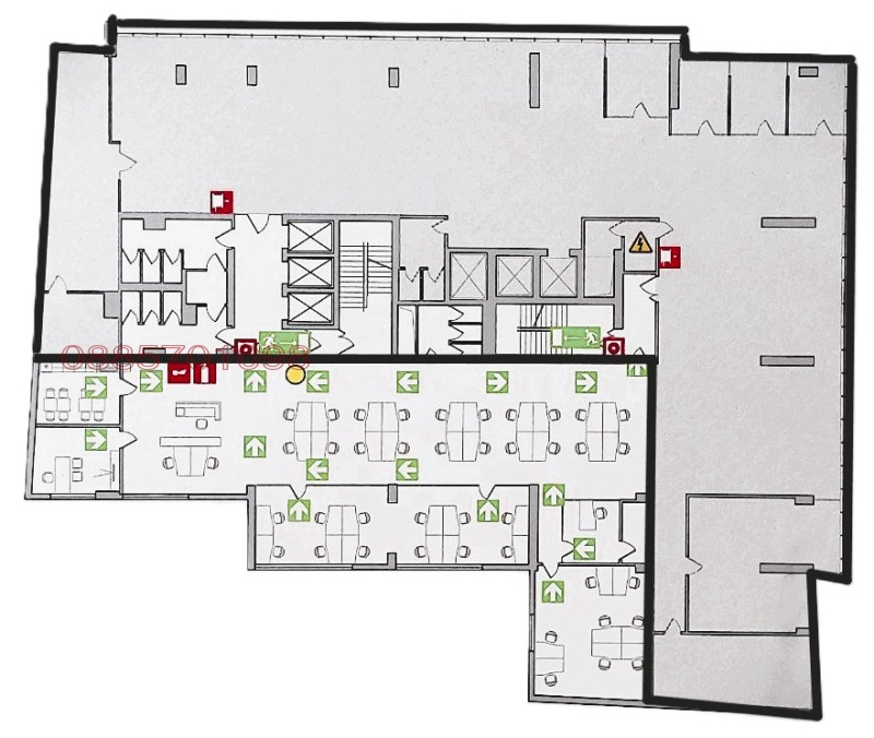 Дава под наем ОФИС, гр. София, Полигона, снимка 4 - Офиси - 53009807