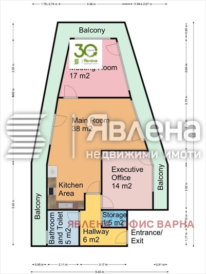 Дава под наем ОФИС, гр. Варна, Спортна зала, снимка 5 - Офиси - 47683450