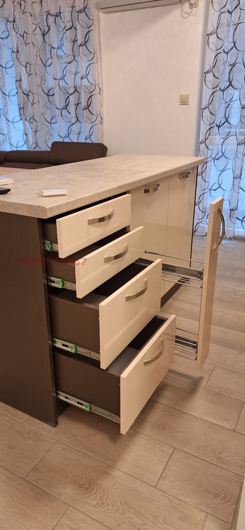 Дава под наем 2-СТАЕН, гр. Бургас, Възраждане, снимка 2 - Апартаменти - 53596275