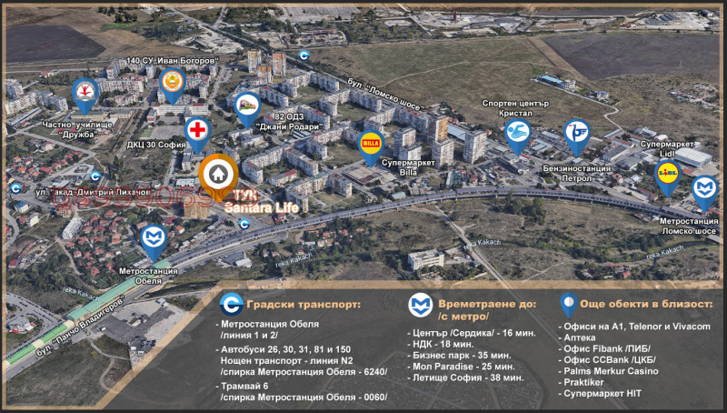 Дава под наем 3-СТАЕН, гр. София, Обеля 2, снимка 12 - Апартаменти - 53601611