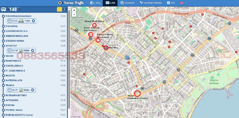 Дава под наем 2-СТАЕН, гр. Варна, Гранд Мол, снимка 15 - Апартаменти - 53201881