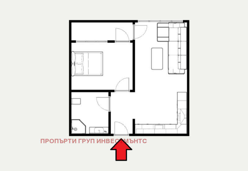 Para alugar  1 quarto Sofia , Zona B-5 , 61 m² | 93683568 - imagem [6]