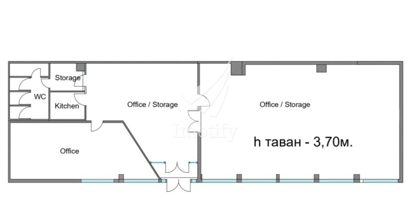 Дава под наем ОФИС, гр. София, Гео Милев, снимка 4 - Офиси - 52524973