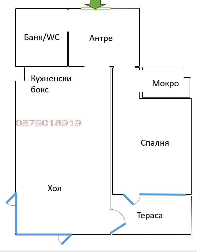 Дава под наем 2-СТАЕН, гр. София, Овча купел, снимка 2 - Апартаменти - 53732733