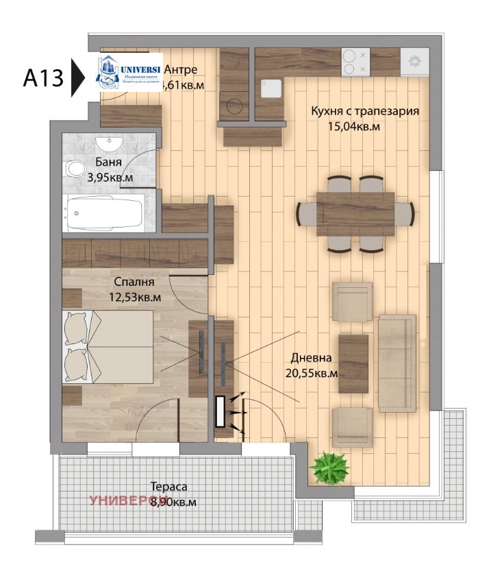 Zu vermieten  1 Schlafzimmer Sofia , Simeonowo , 93 qm | 70617906 - Bild [13]