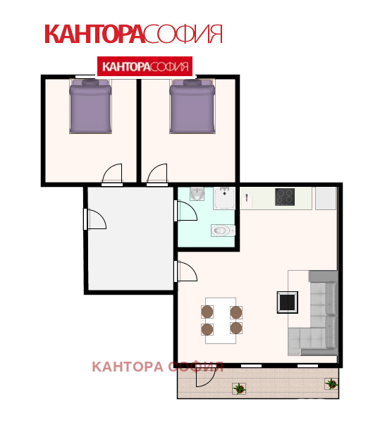 Дава под наем 3-СТАЕН, гр. София, Център, снимка 8 - Aпартаменти - 47688094