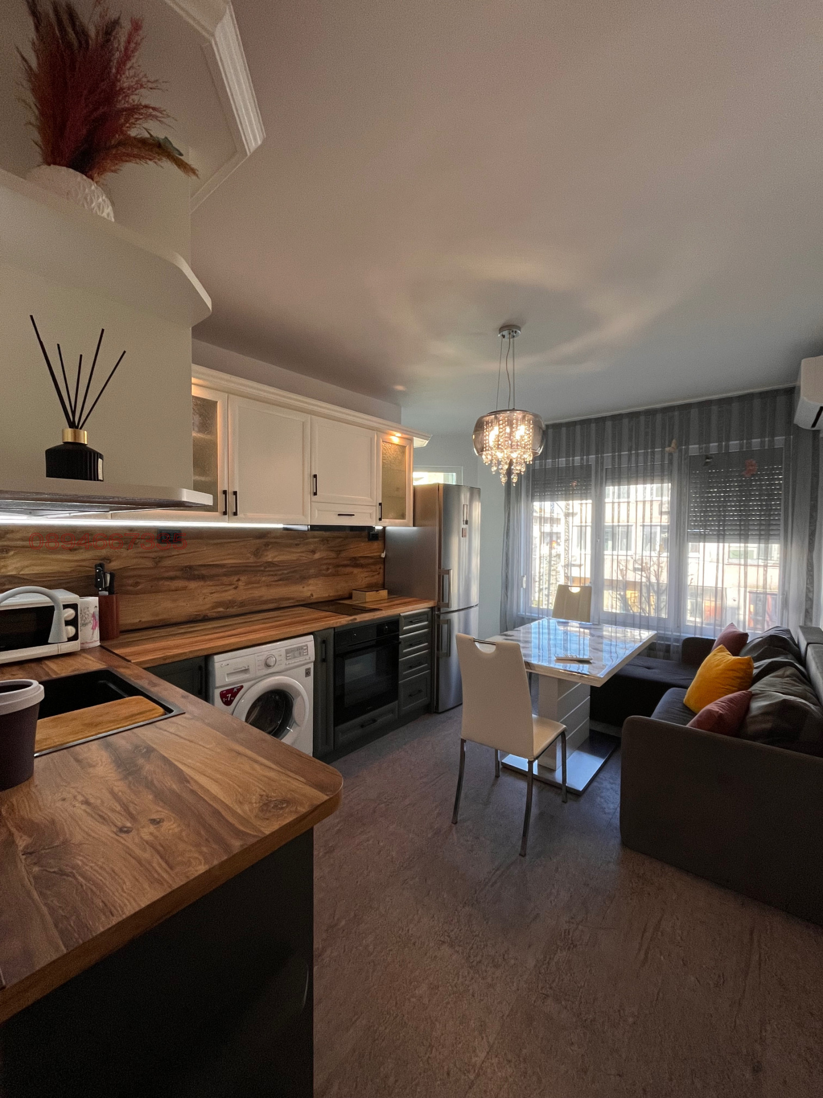 Дава под наем 3-СТАЕН, гр. Бургас, Възраждане, снимка 2 - Апартаменти - 53815584