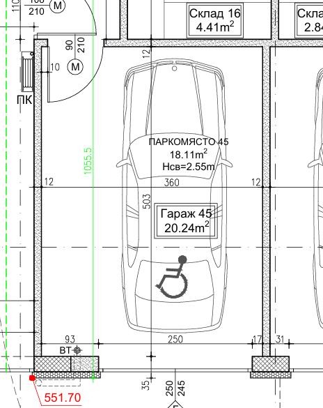 Дава под наем ГАРАЖ, ПАРКОМЯСТО, гр. София, Дружба 2