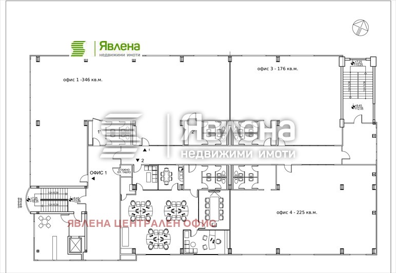 A louer  Bureau Sofia , Letichte Sofia , 176 m² | 97635487