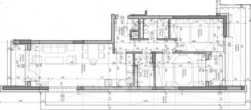 Дава под наем 3-СТАЕН, гр. София, Манастирски ливади, снимка 2 - Апартаменти - 52606930