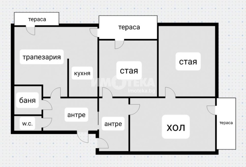 В аренду  2 спальни София , Център , 120 кв.м | 30371243 - изображение [4]