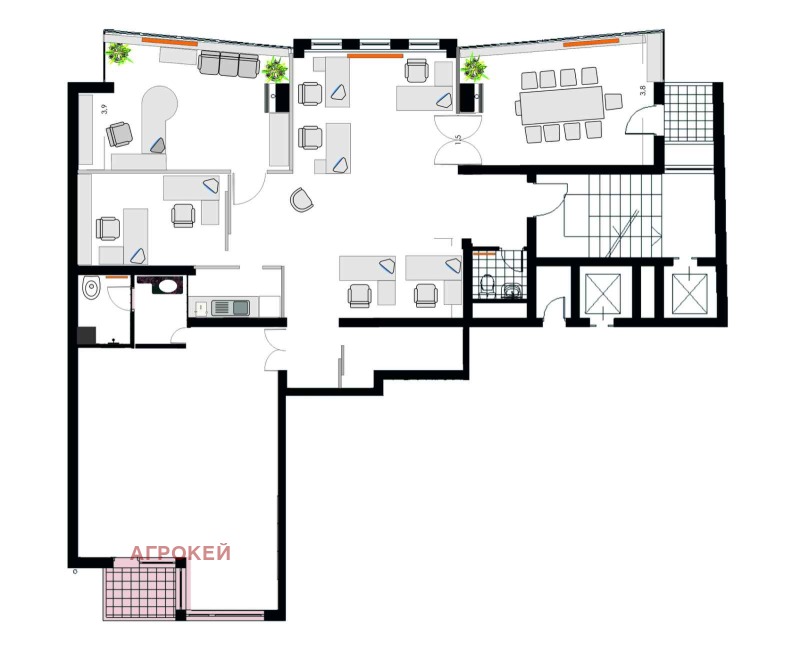 Дава под наем ОФИС, гр. София, Хиподрума, снимка 13 - Офиси - 52391465