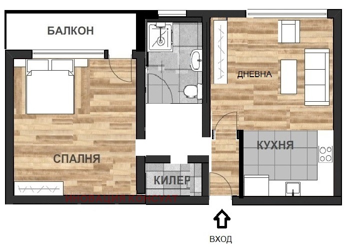 Zu vermieten  1 Schlafzimmer Sofia , Swoboda , 51 qm | 10037488 - Bild [13]