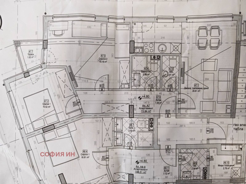 Дава под наем 3-СТАЕН, гр. София, Овча купел, снимка 13 - Апартаменти - 53005907