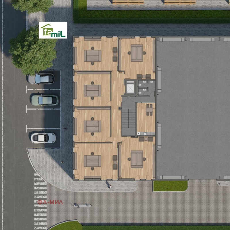 Te huur  Kantoor Sofia , Voenna rampa , 1300 m² | 55839290 - afbeelding [3]